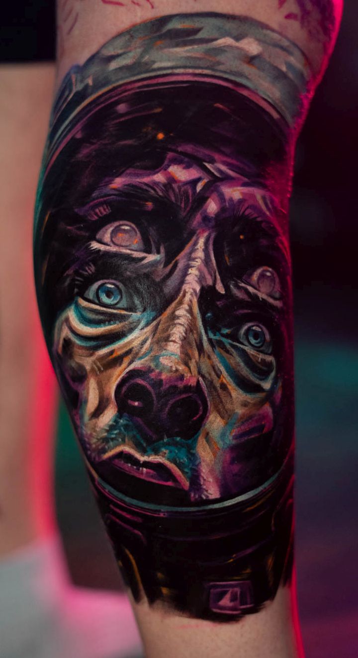 Figurative portrait tattoo